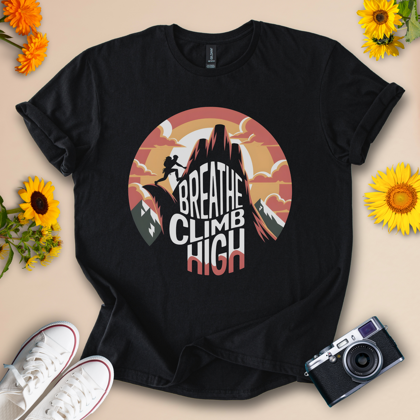 Breathe Climb High Adventure - Outdoor Enthusiasts Tee
