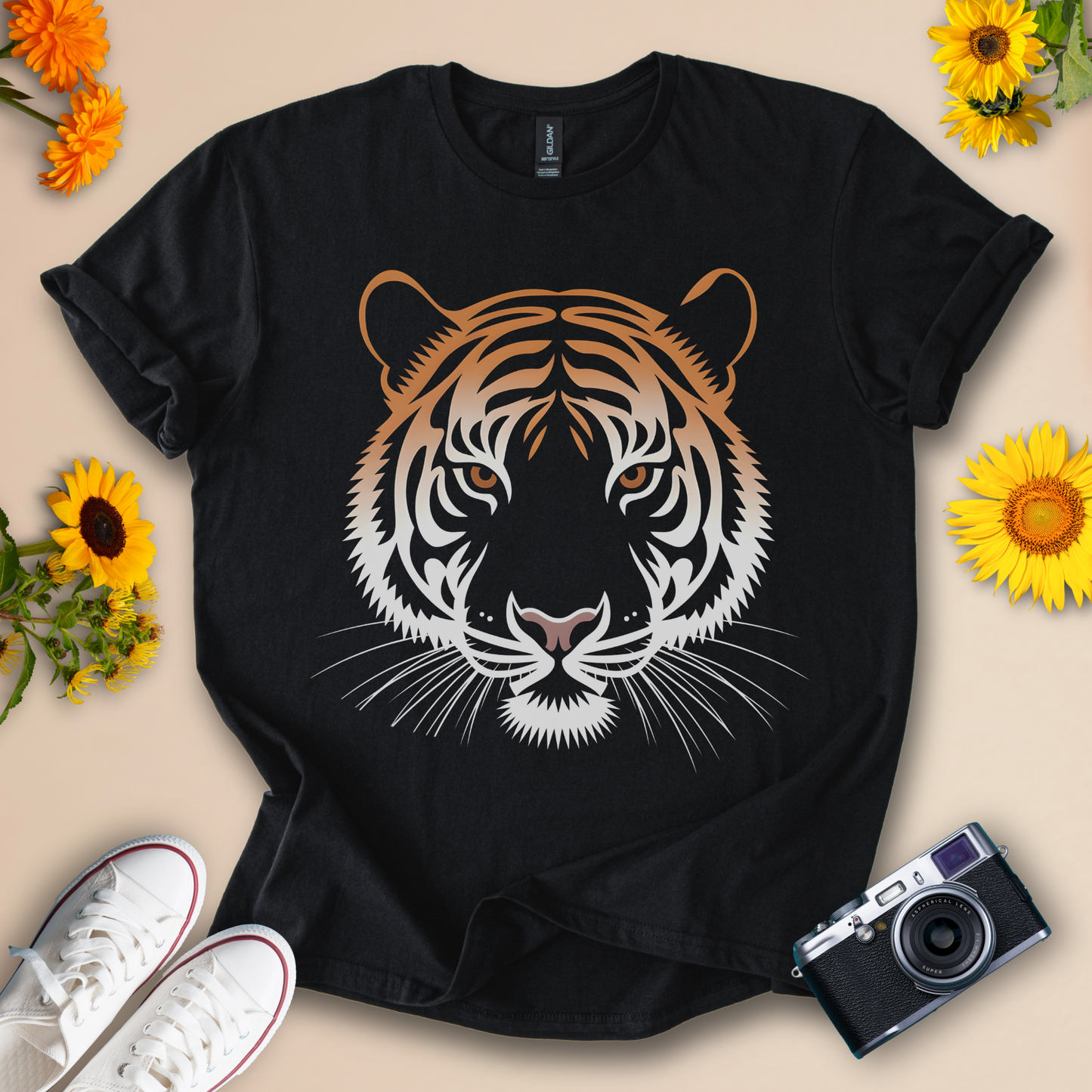 Tiger Graphic Tee - Bold Animal Print Tee for Nature Lovers