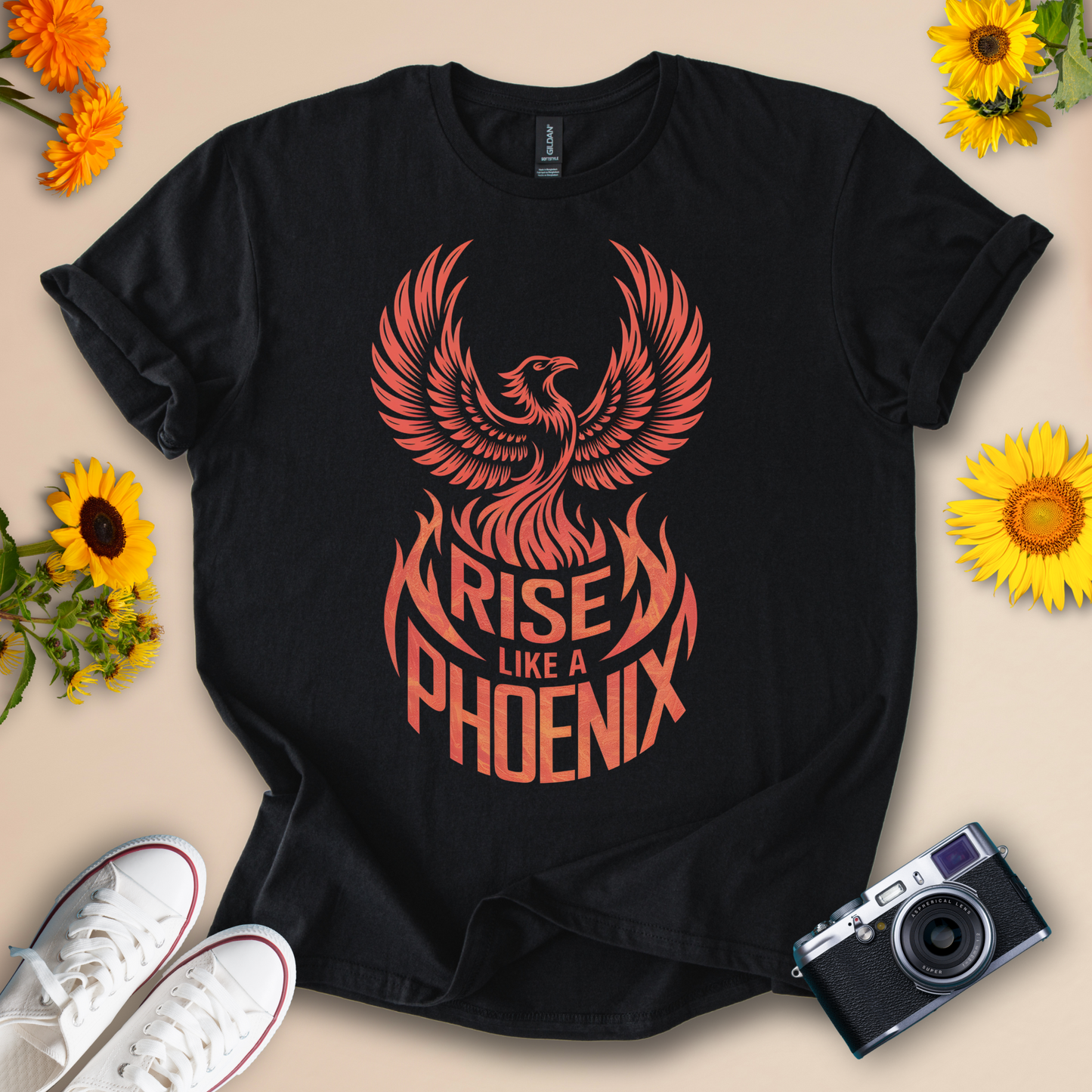 Rise Like a Phoenix - Inspirational Graphic Tee