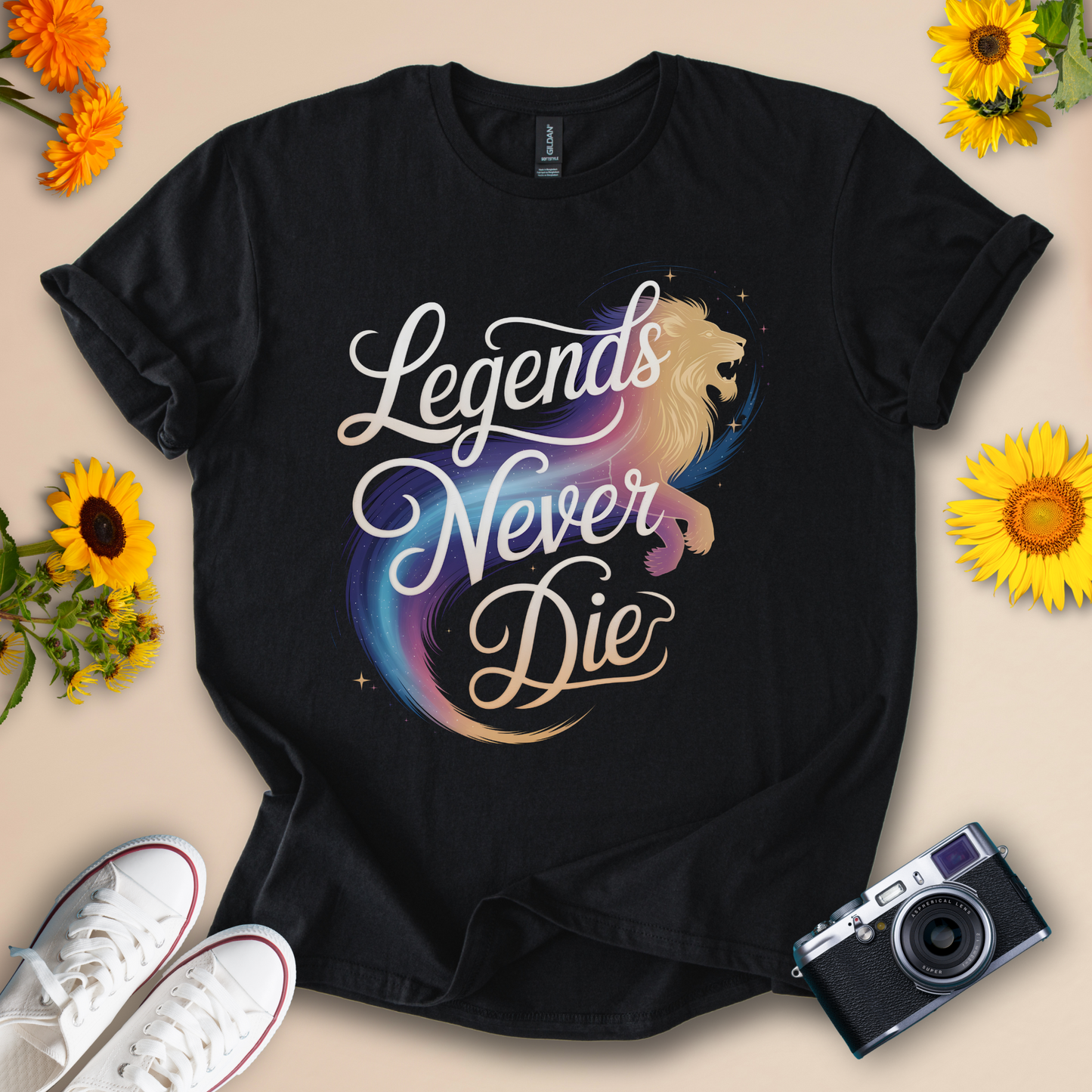 Legends Never Die - Inspirational Graphic Tee