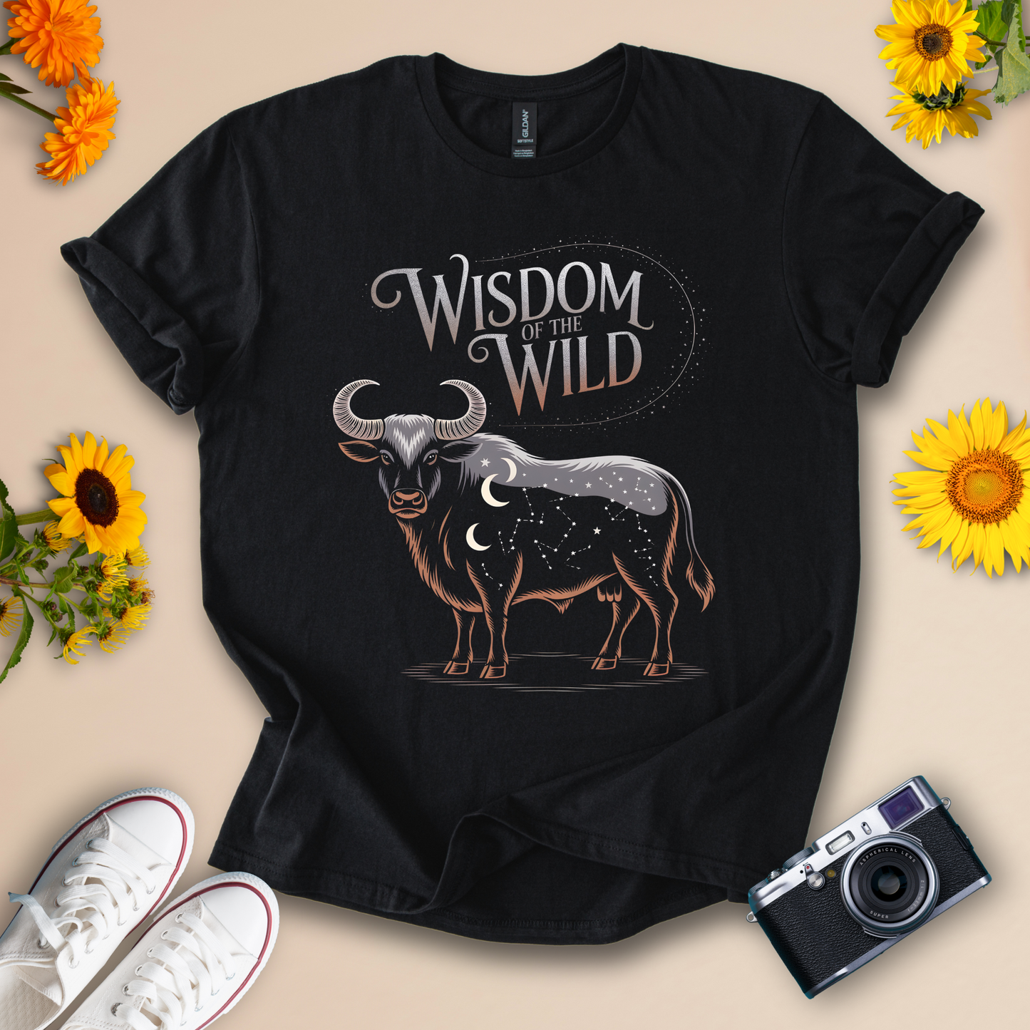Wisdom of the Wild - Starry Buffalo Design Tee