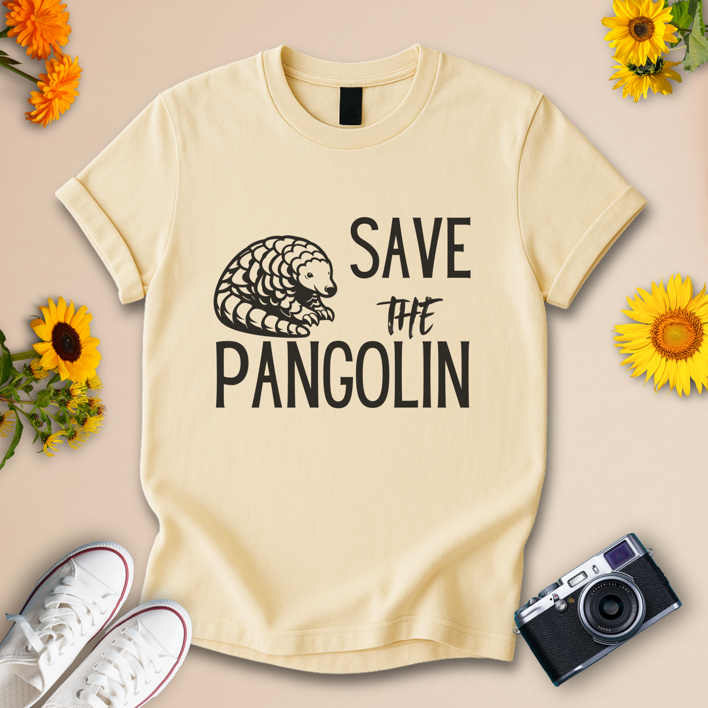 Save the Pangolin Wildlife Conservation Tee