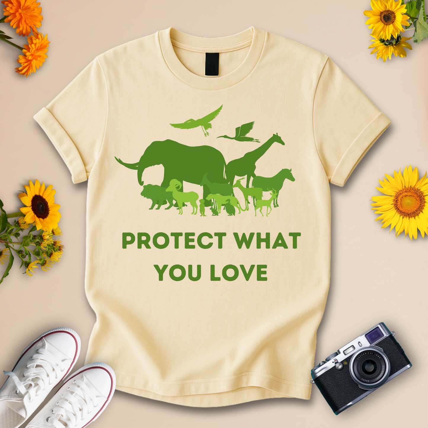 Protect What You Love Unisex Eco-Friendly Wildlife Tee