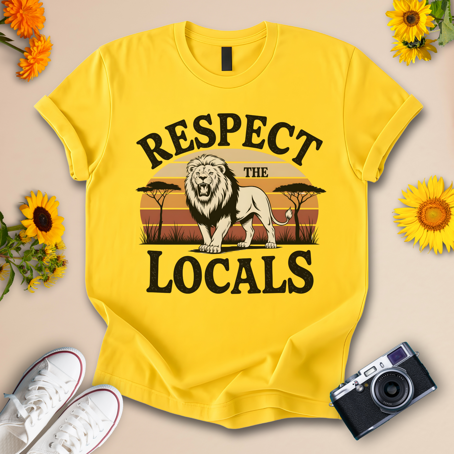 Respect the Locals Tee – Safari Style Graphic Shirt