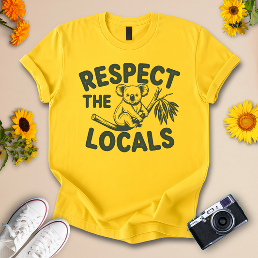 Koala T-Shirt – Respect the Locals Design