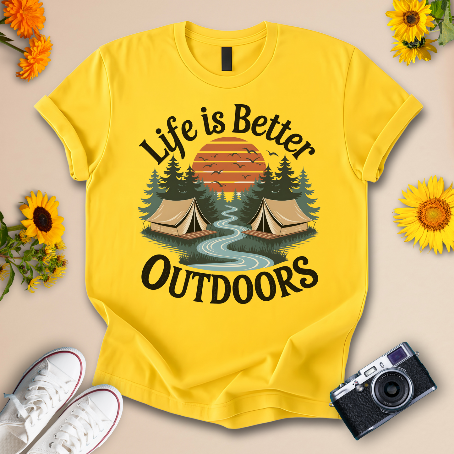 Life Is Better Outdoors T-Shirt – Camping Tee