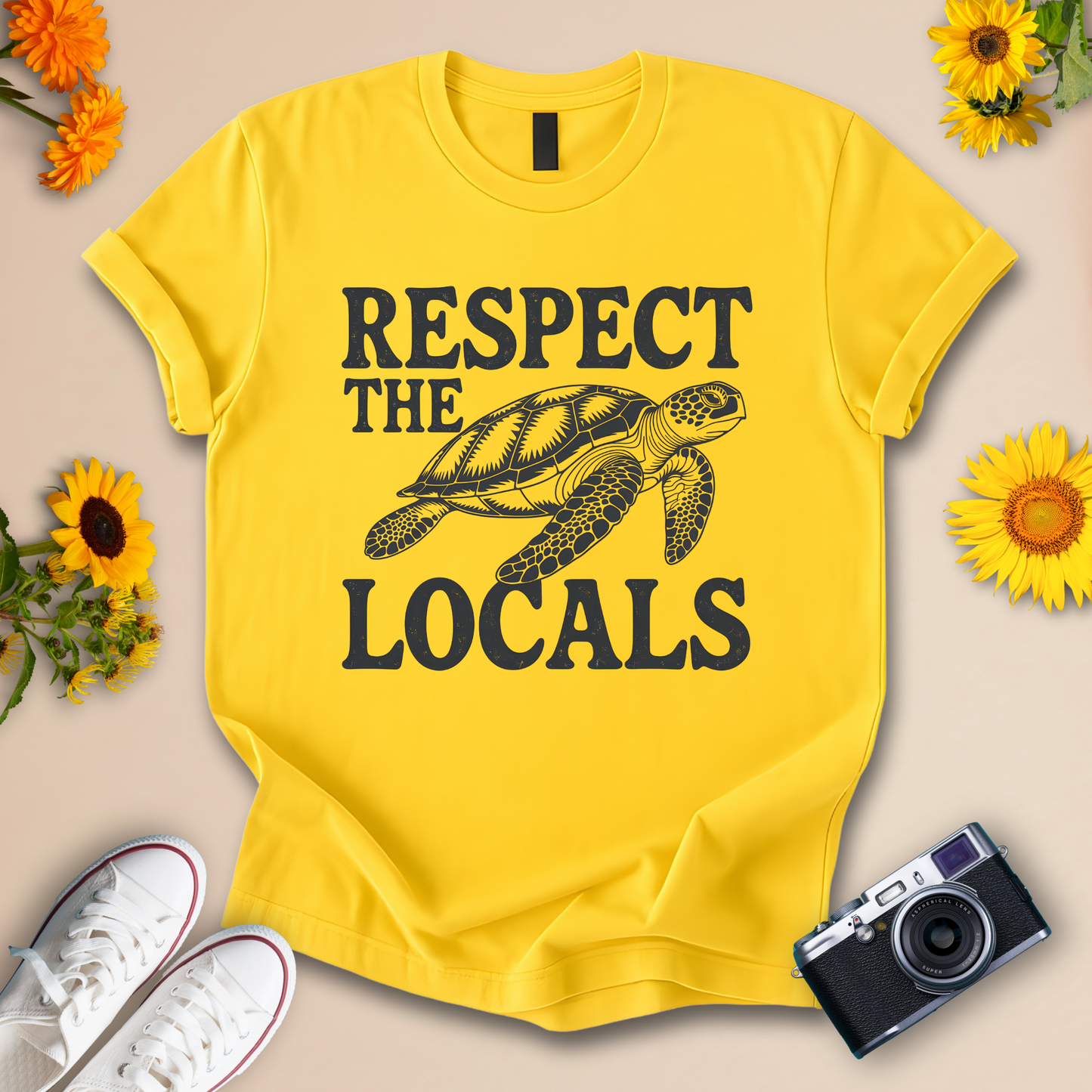 Respect the Locals Nature Tee – Turtle Shirt