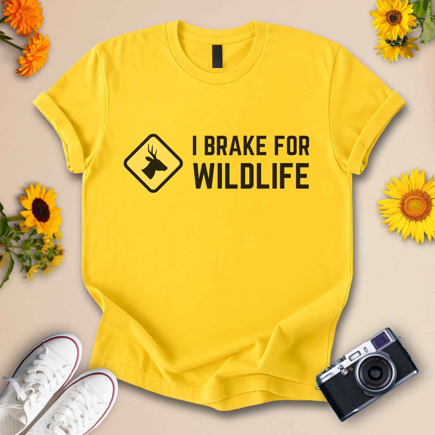 I Brake for Wildlife Unisex Softstyle Tee