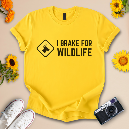 I Brake for Wildlife Unisex Softstyle Tee