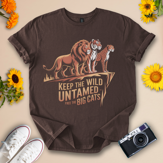 Keep the Wild | Big Cats Wildlife Design Tee