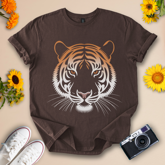 Tiger Graphic Tee - Bold Animal Print Tee for Nature Lovers