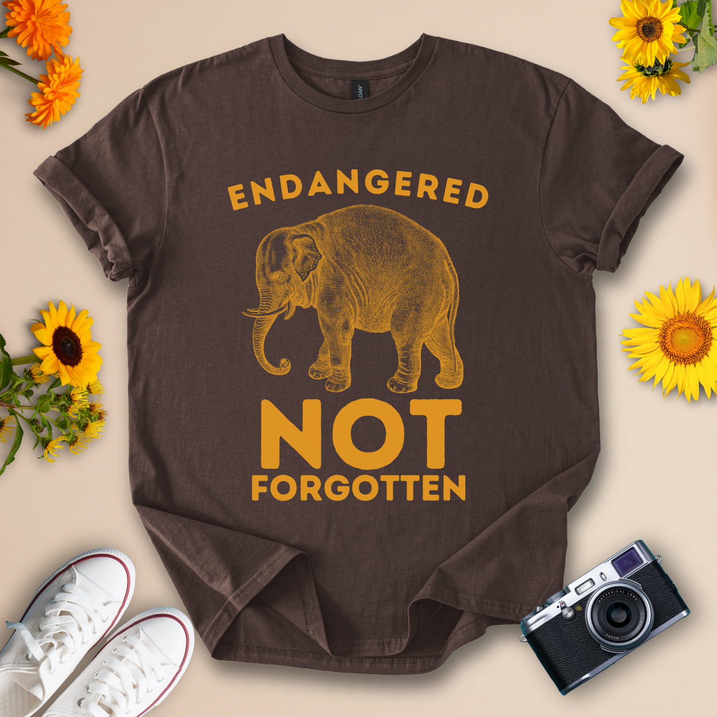 Endangered Not Forgotten Elephant Unisex T-Shirt
