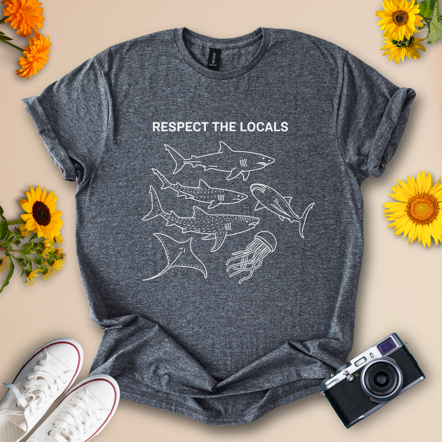Respect the Locals Ocean Tee – Softstyle Unisex Shirt