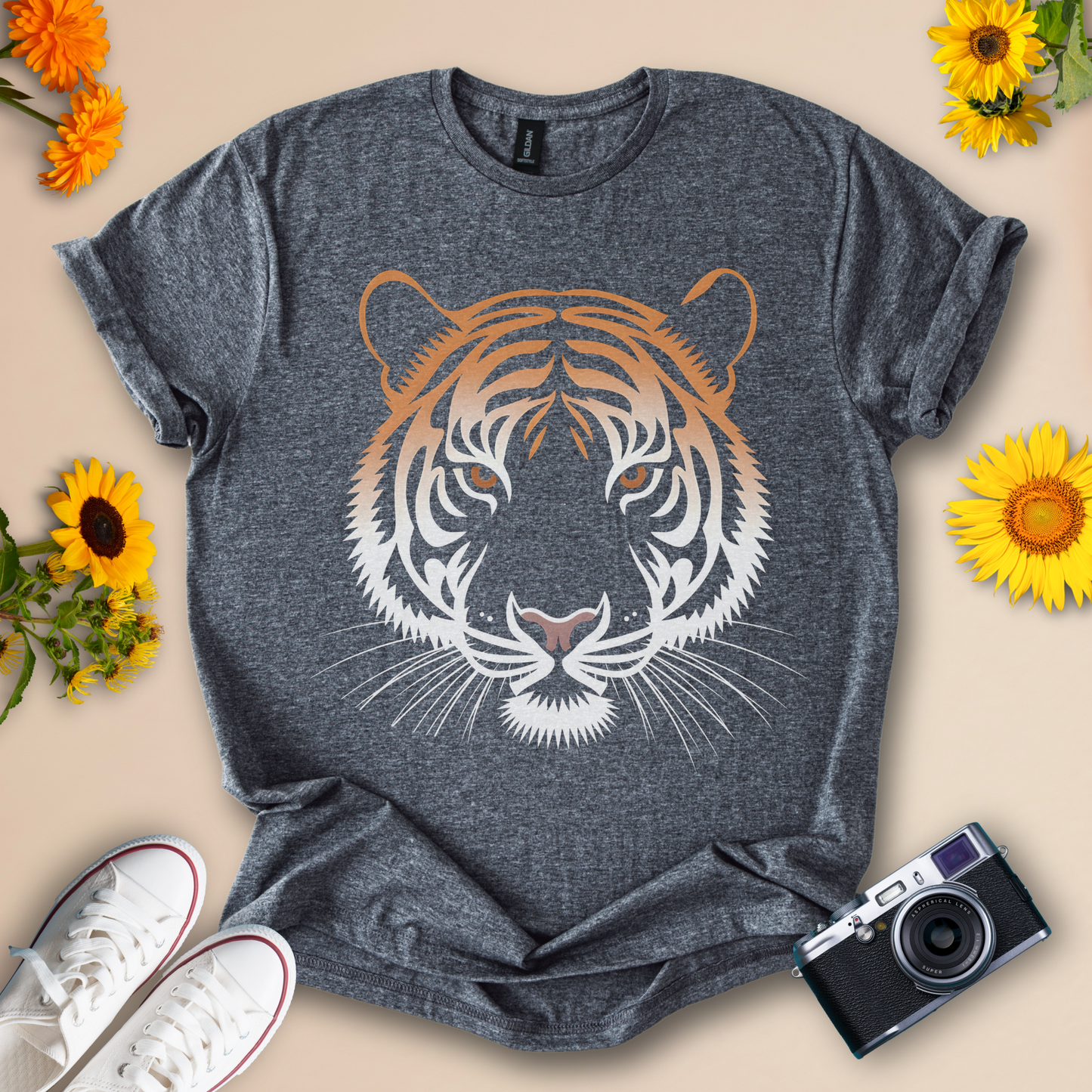Tiger Graphic Tee - Bold Animal Print Tee for Nature Lovers