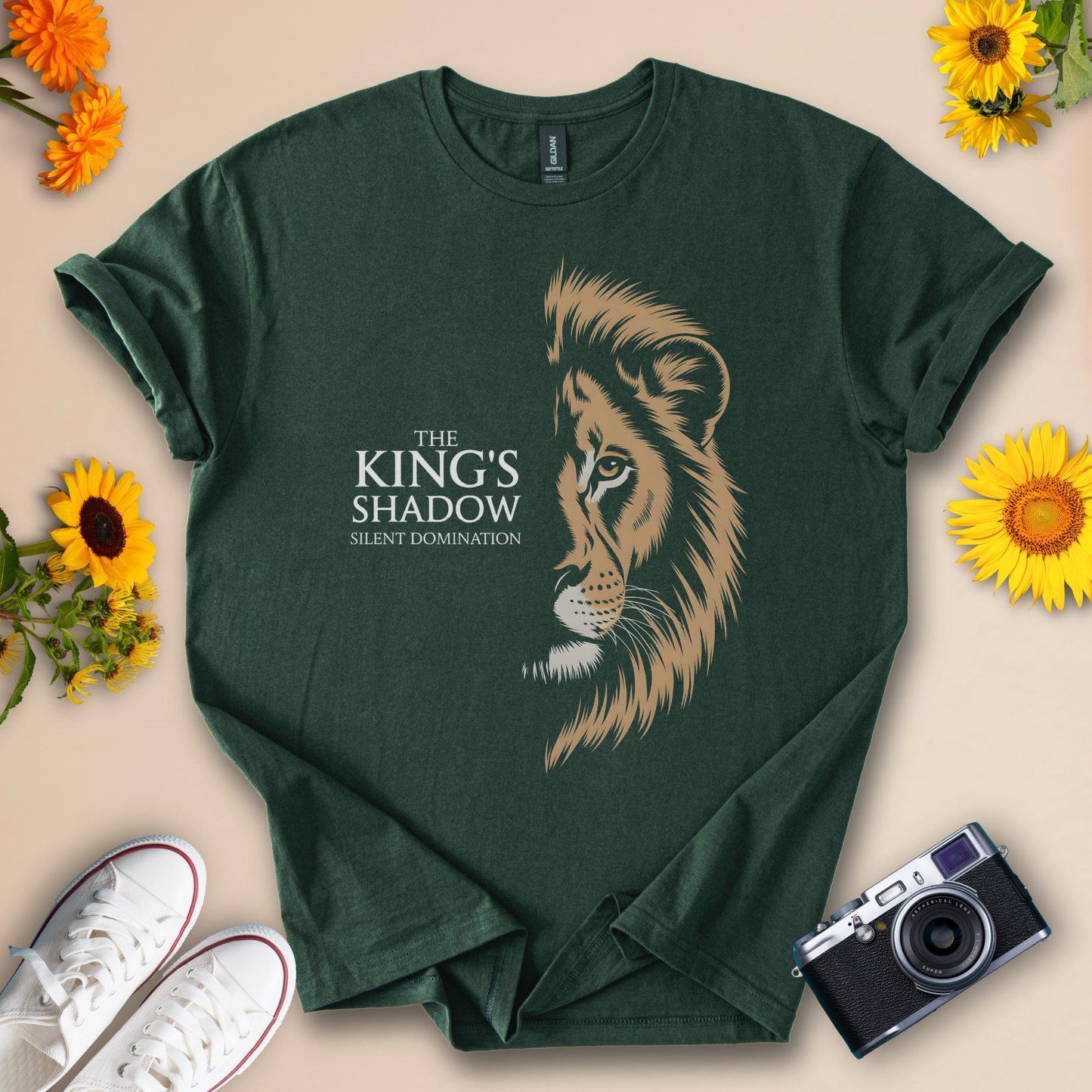 King's Shadow - Bold Lion Motivation Tee