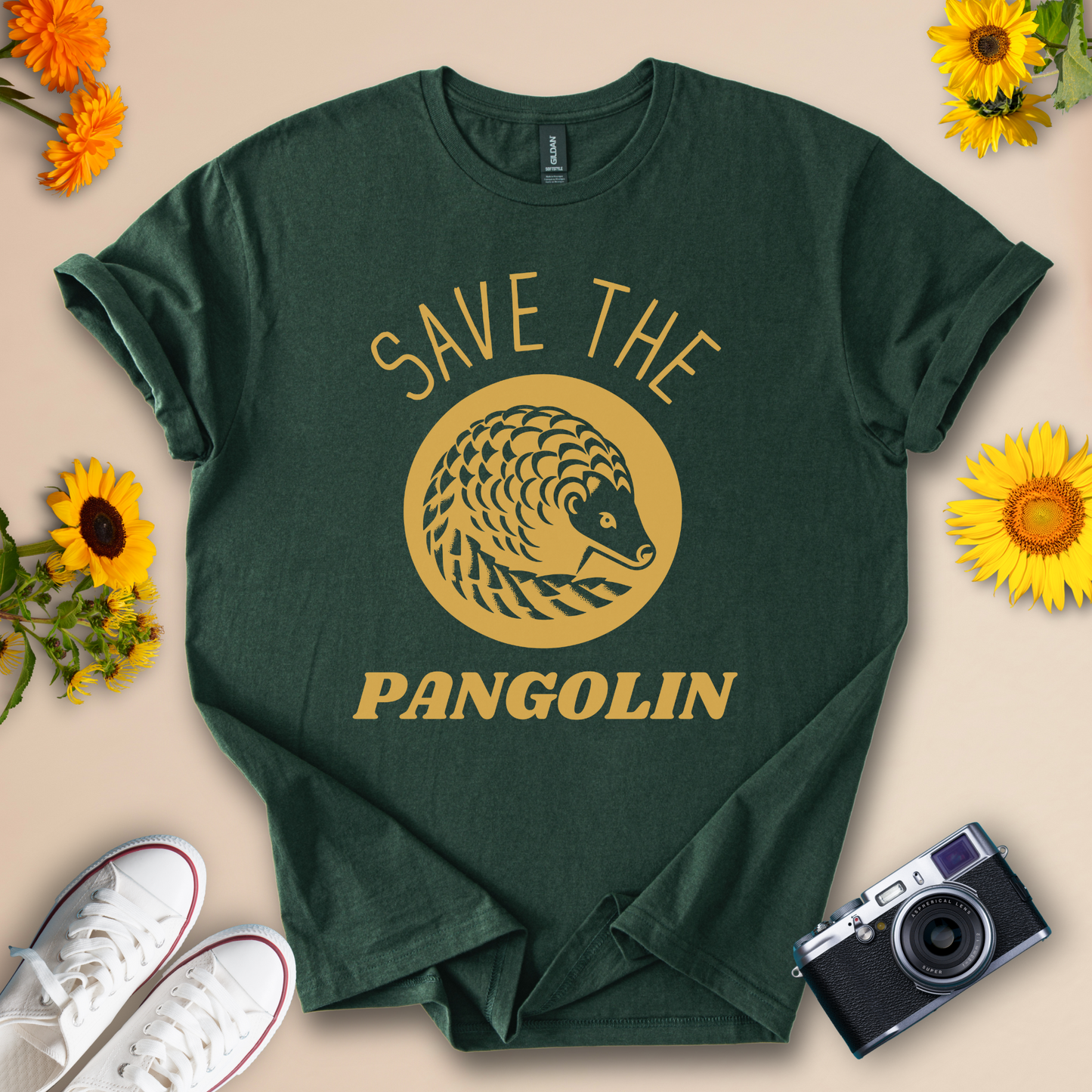 Save the Pangolin Eco-Friendly Wildlife Awareness Tee