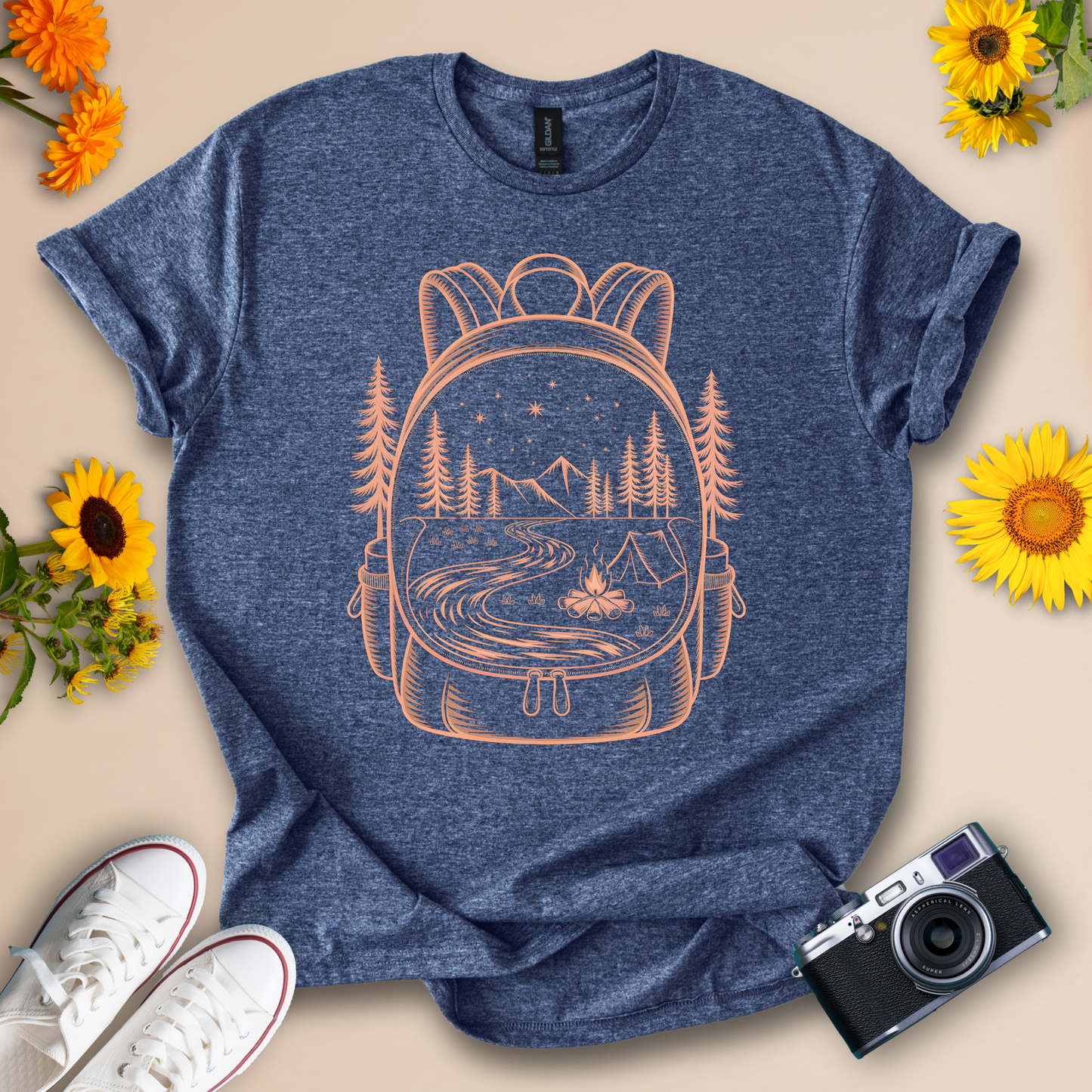 Adventure Awaits Nature Lover Camping Shirt