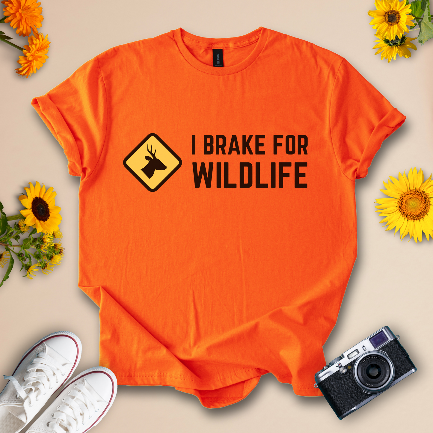 I Brake for Wildlife Unisex Softstyle Tee