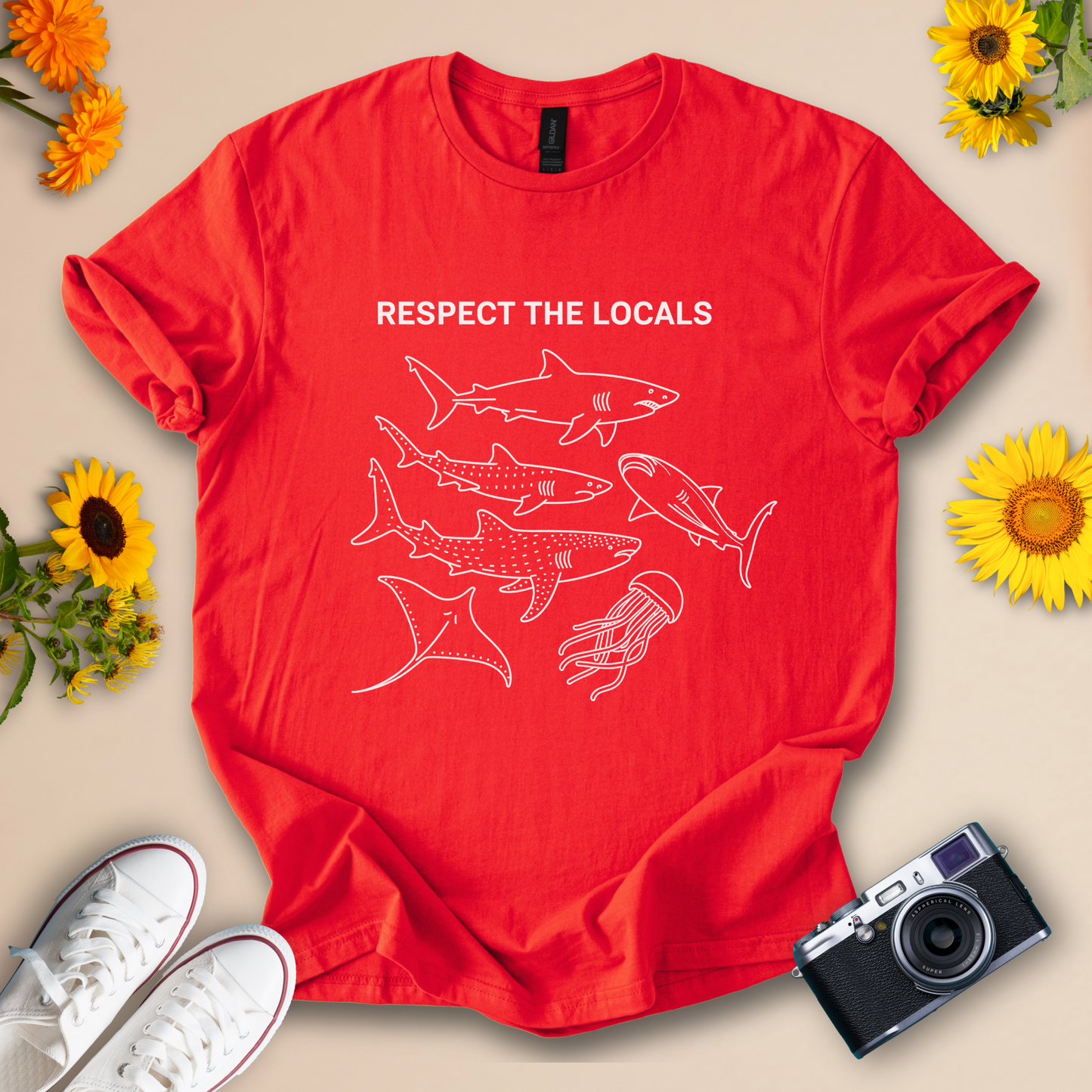 Respect the Locals Ocean Tee – Softstyle Unisex Shirt