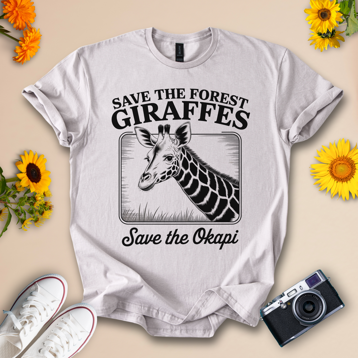 Save the Okapi Graphic Tee – Eco-Friendly Apparel