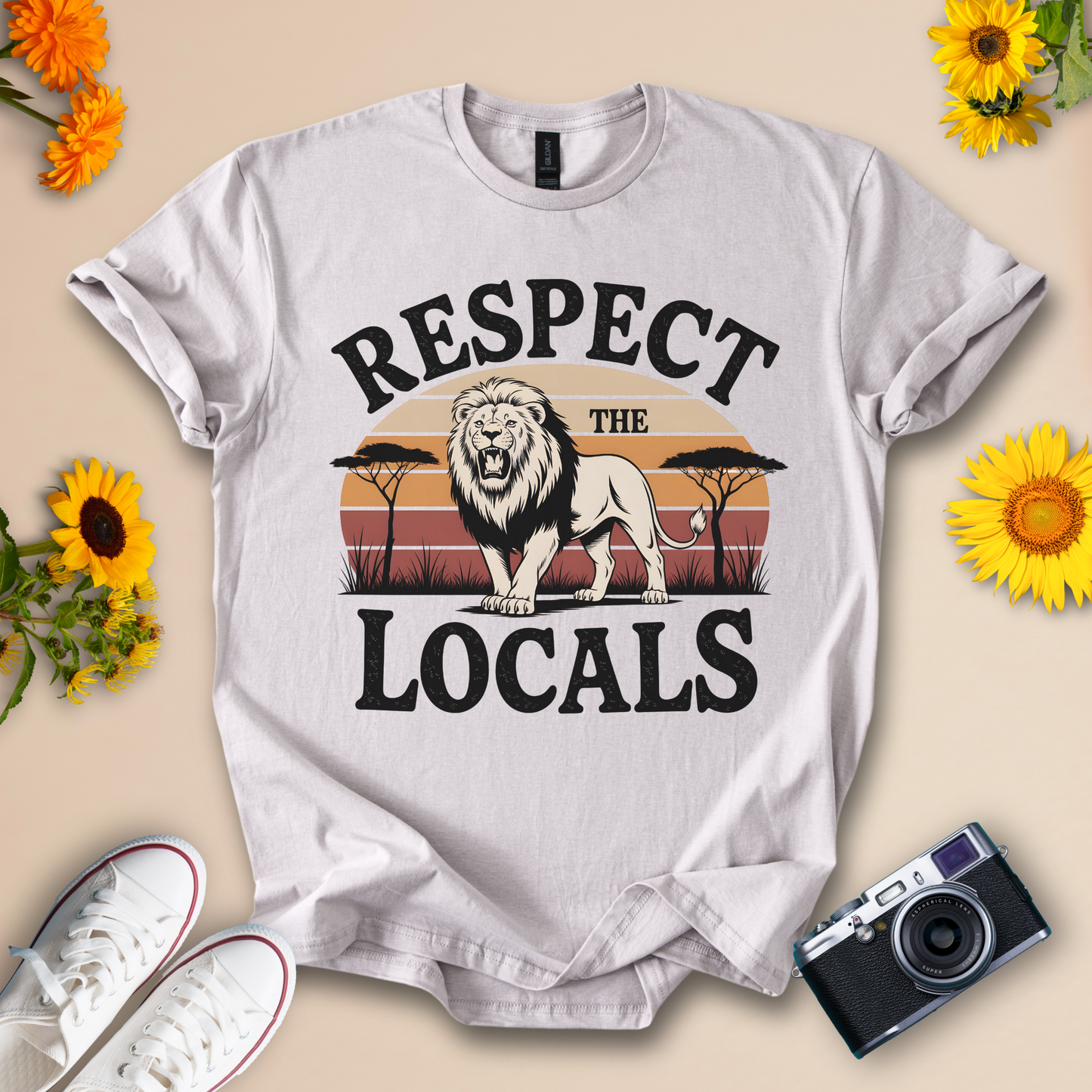 Respect the Locals Tee – Safari Style Graphic Shirt