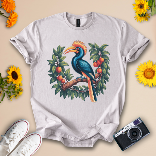 Colorful Hornbill Bird T-Shirt – Tropical Jungle Wildlife Tee for Nature and Bird Lovers