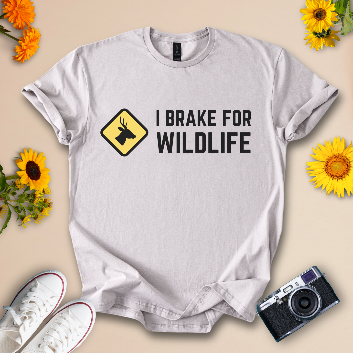 I Brake for Wildlife Unisex Softstyle Tee