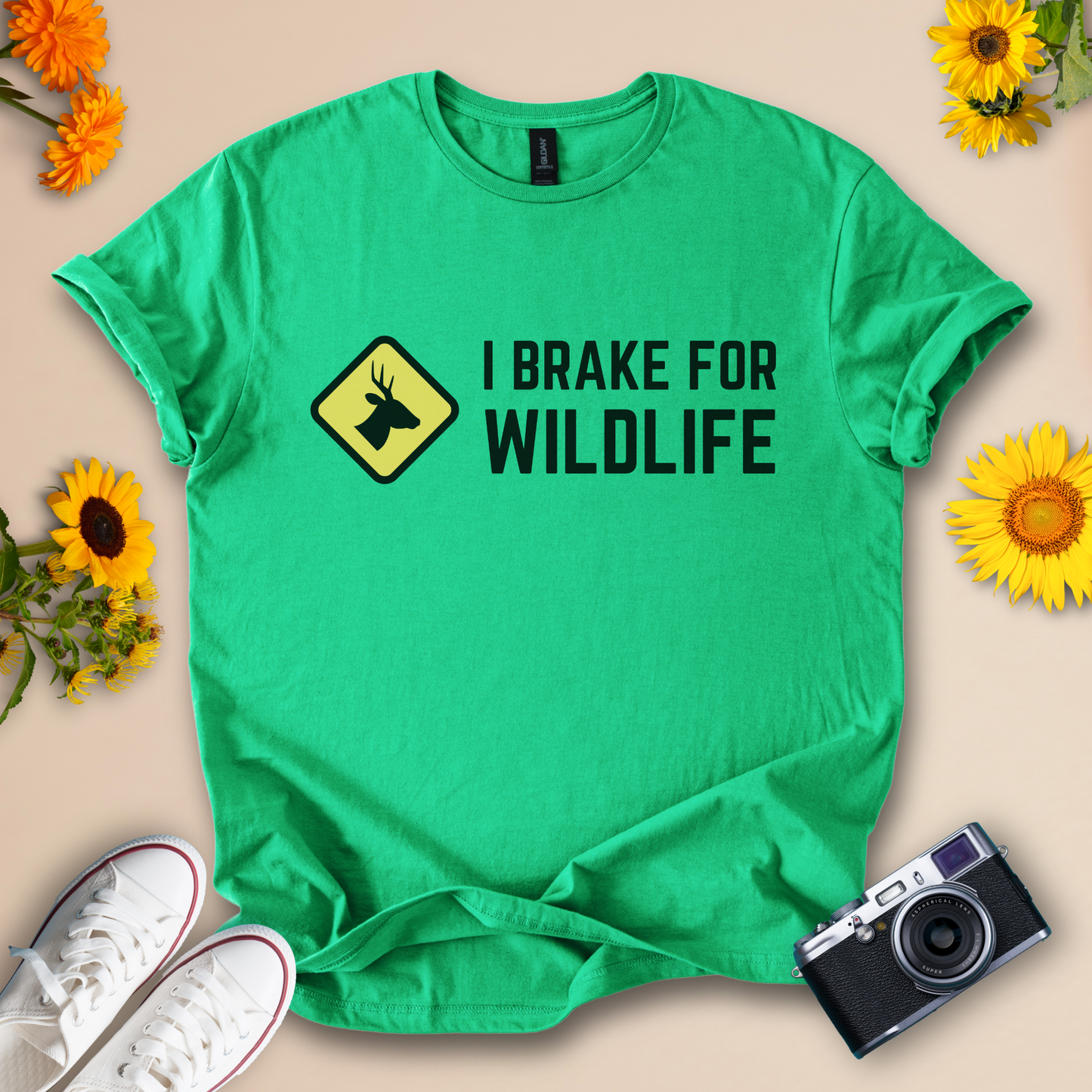 I Brake for Wildlife Unisex Softstyle Tee
