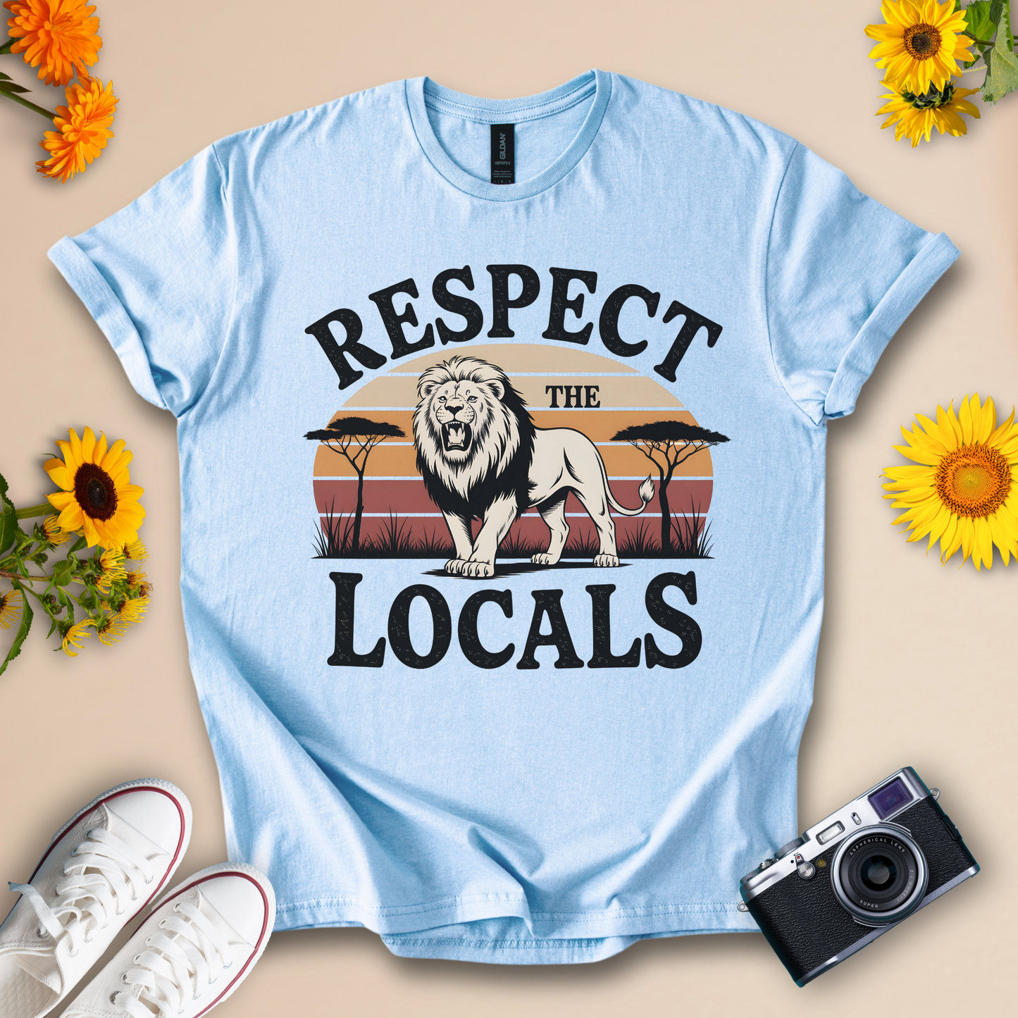 Respect the Locals Tee – Safari Style Graphic Shirt