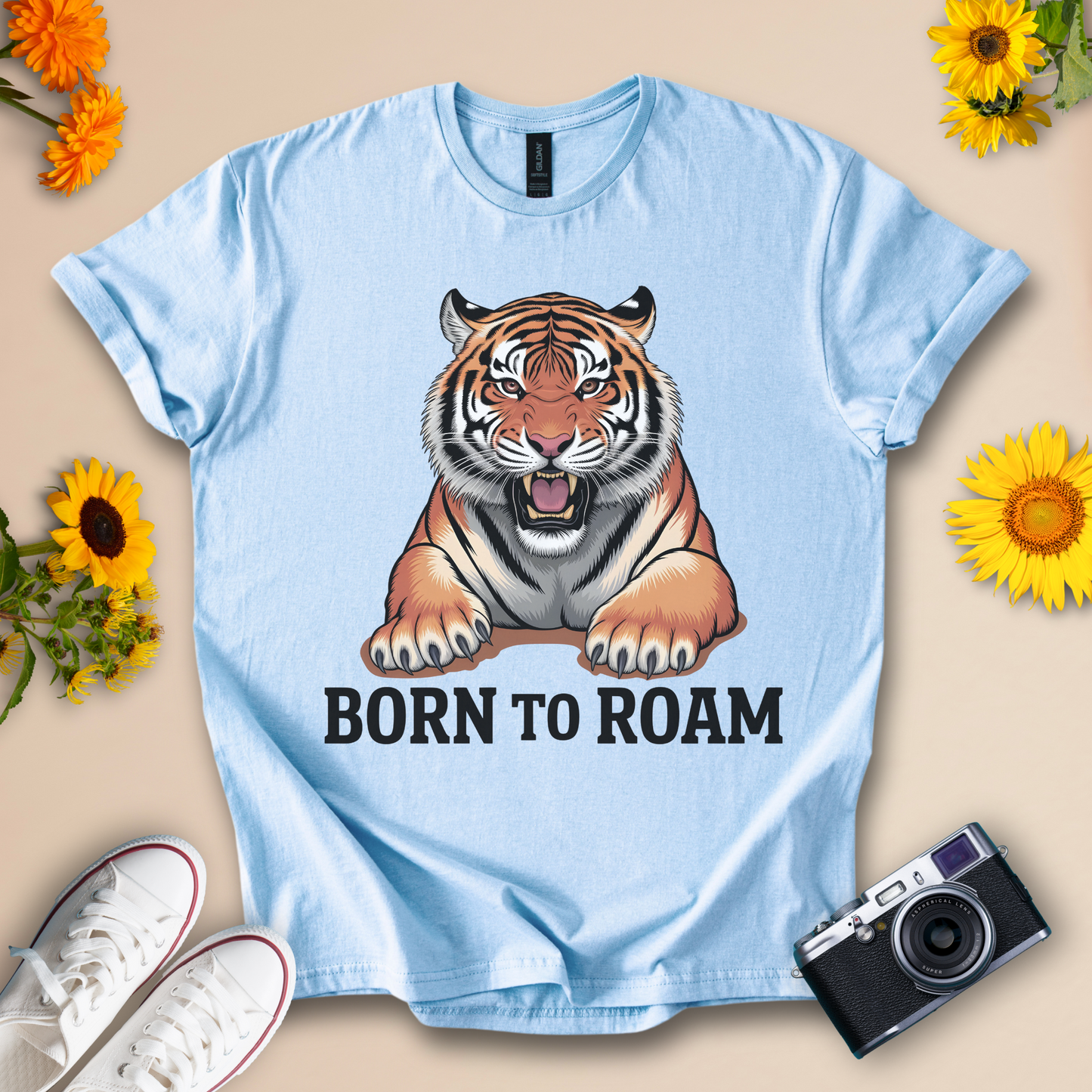 Born to Roam Tiger Tee