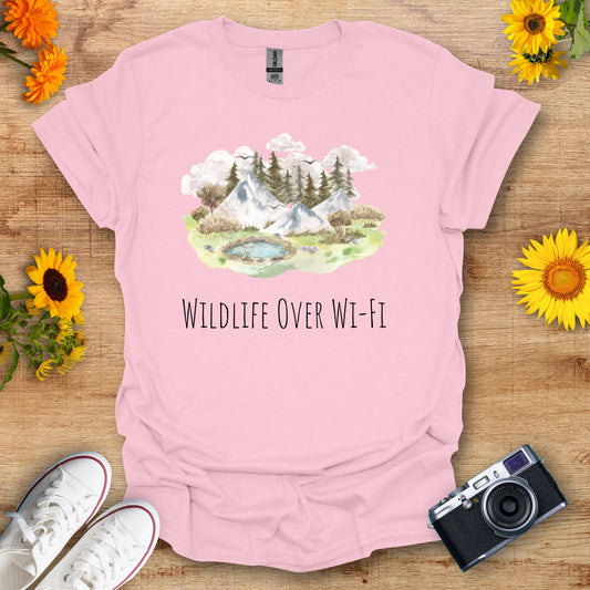 Wildlife Over Wi-Fi Nature Lover Tee