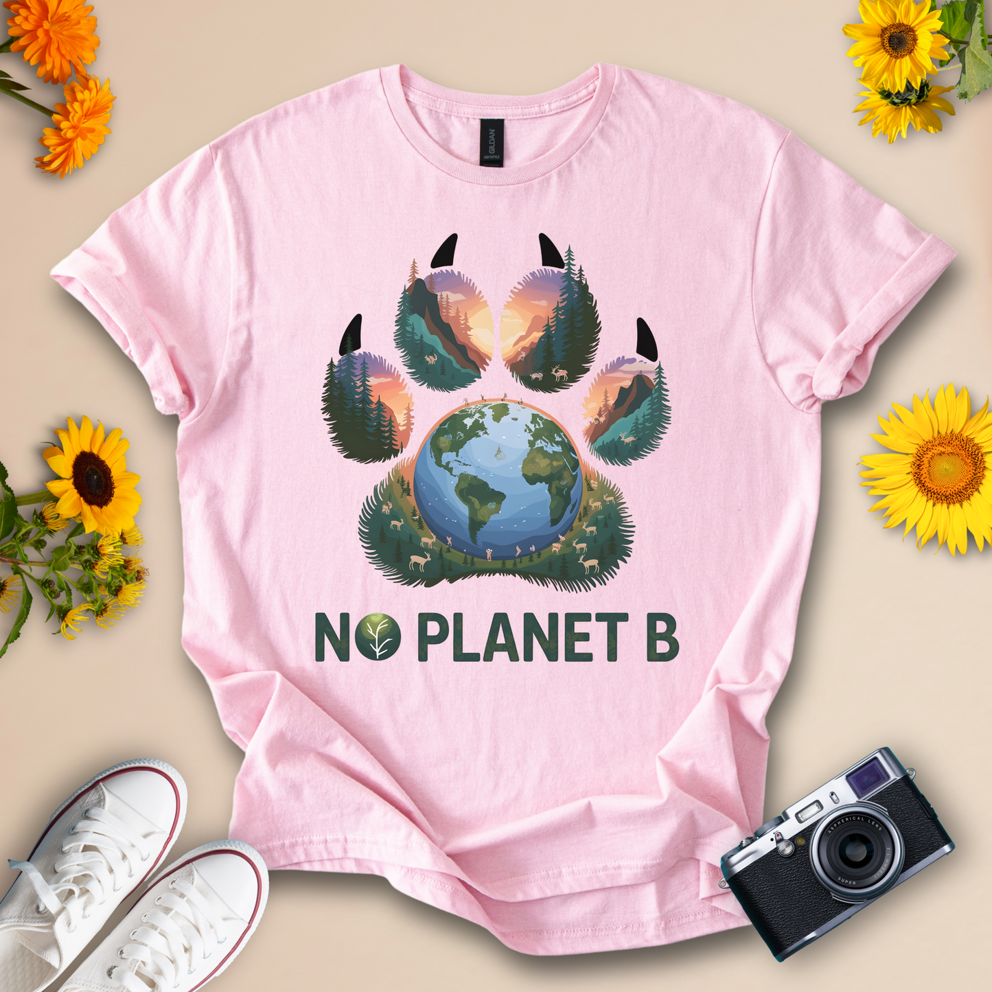 No Planet B Earth Design Tee