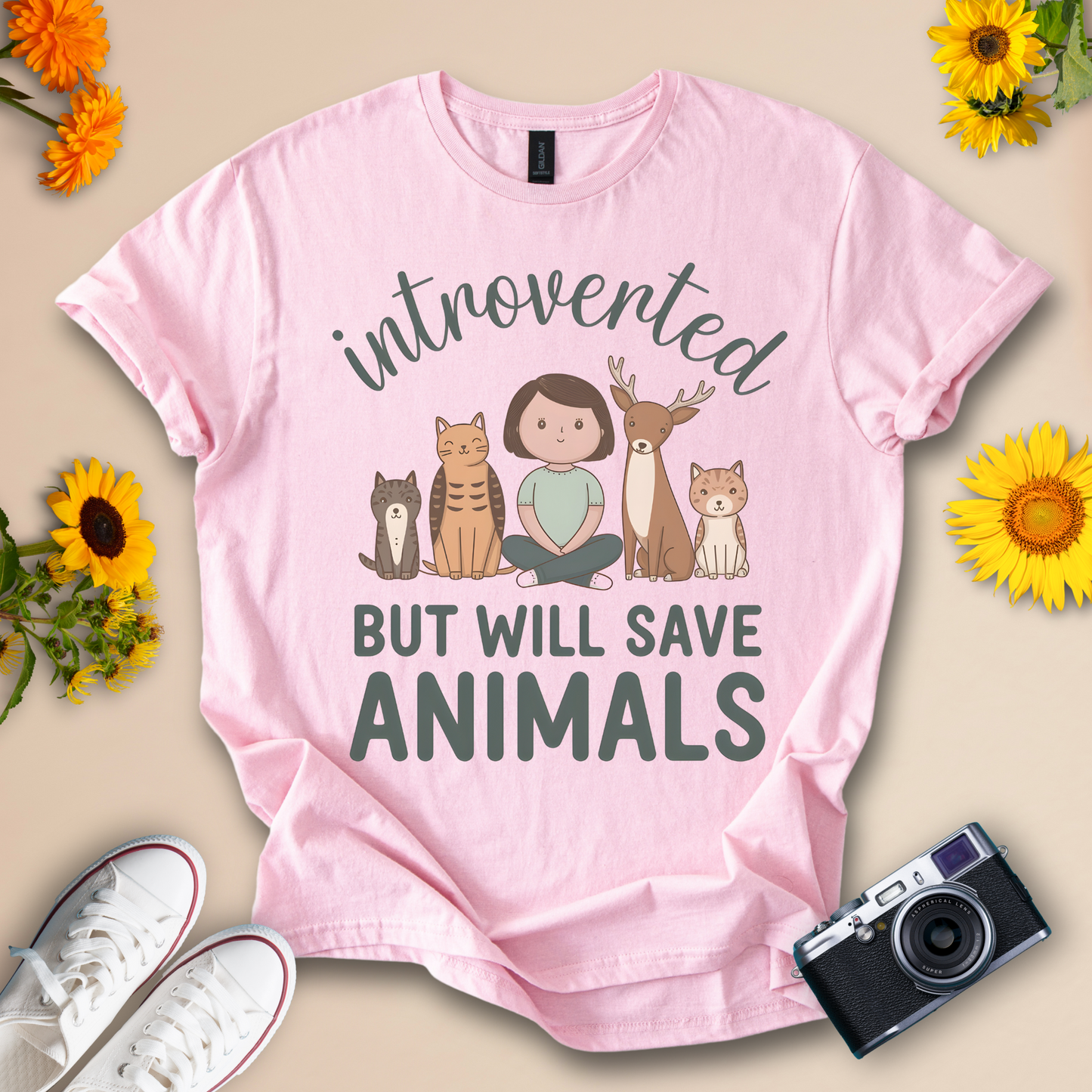 Introverted Animal Lover Tee