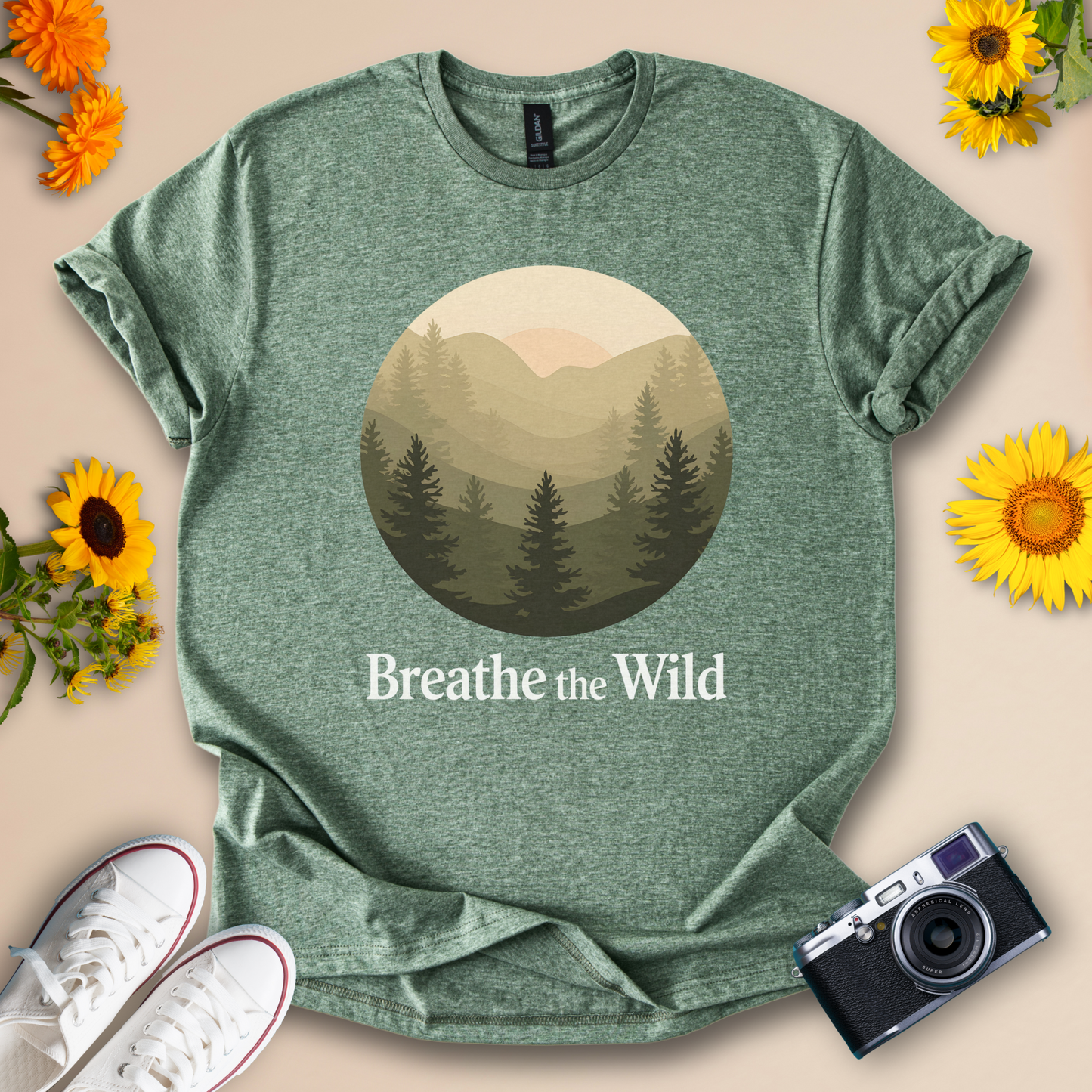 Breathe the Wild Outdoor Adventure Tee
