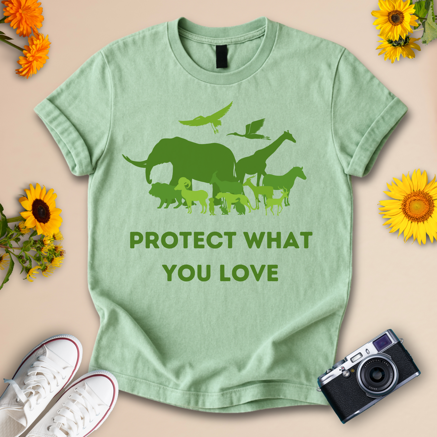 Protect What You Love Unisex Eco-Friendly Wildlife Tee