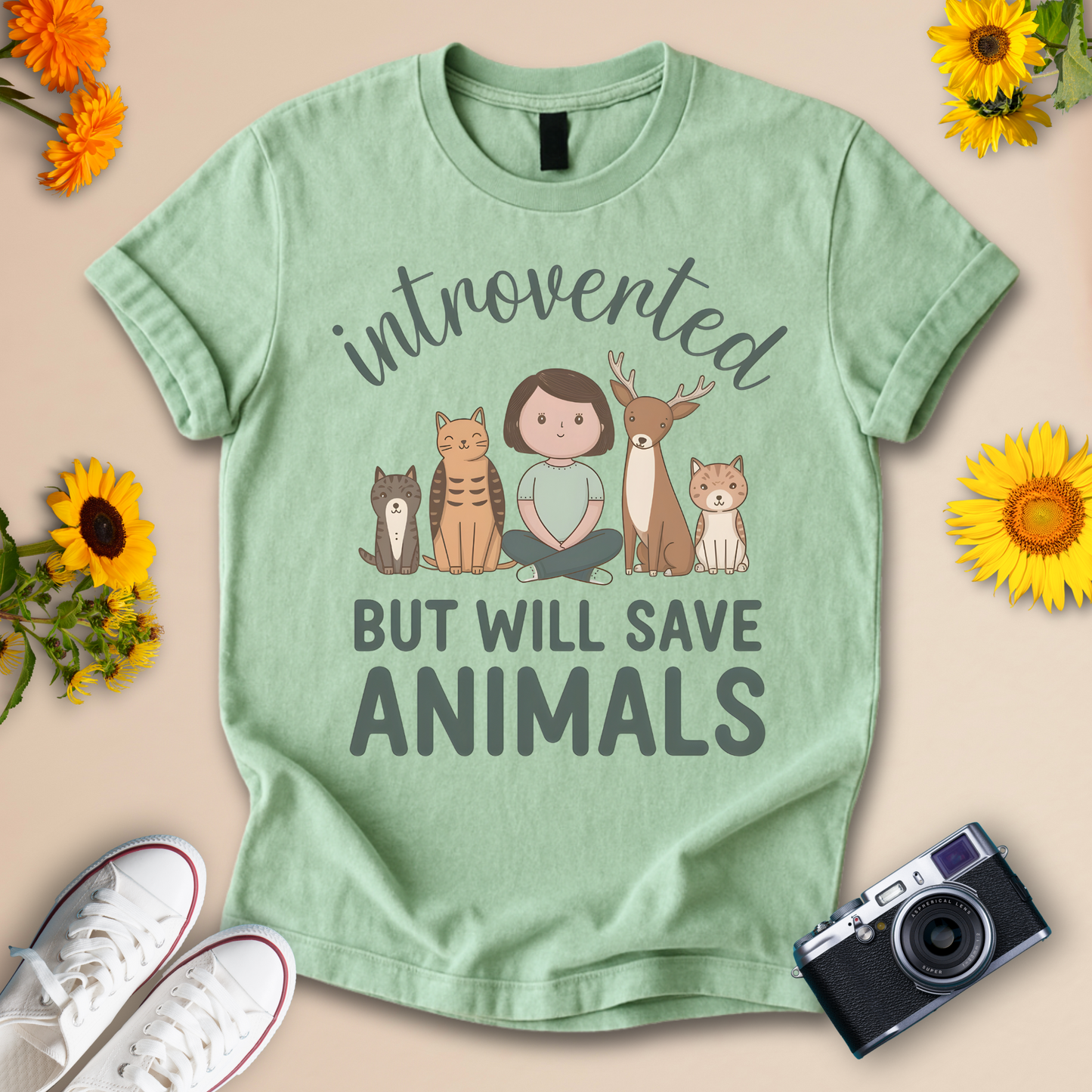 Introverted Animal Lover Tee