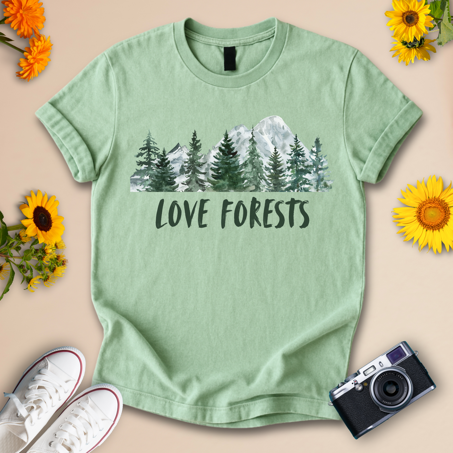 Love Forests Nature Graphic Tee