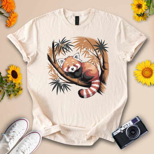 Cute Red Panda T-Shirt – Bamboo Forest Wildlife Animal Tee for Nature and Zoo Lovers