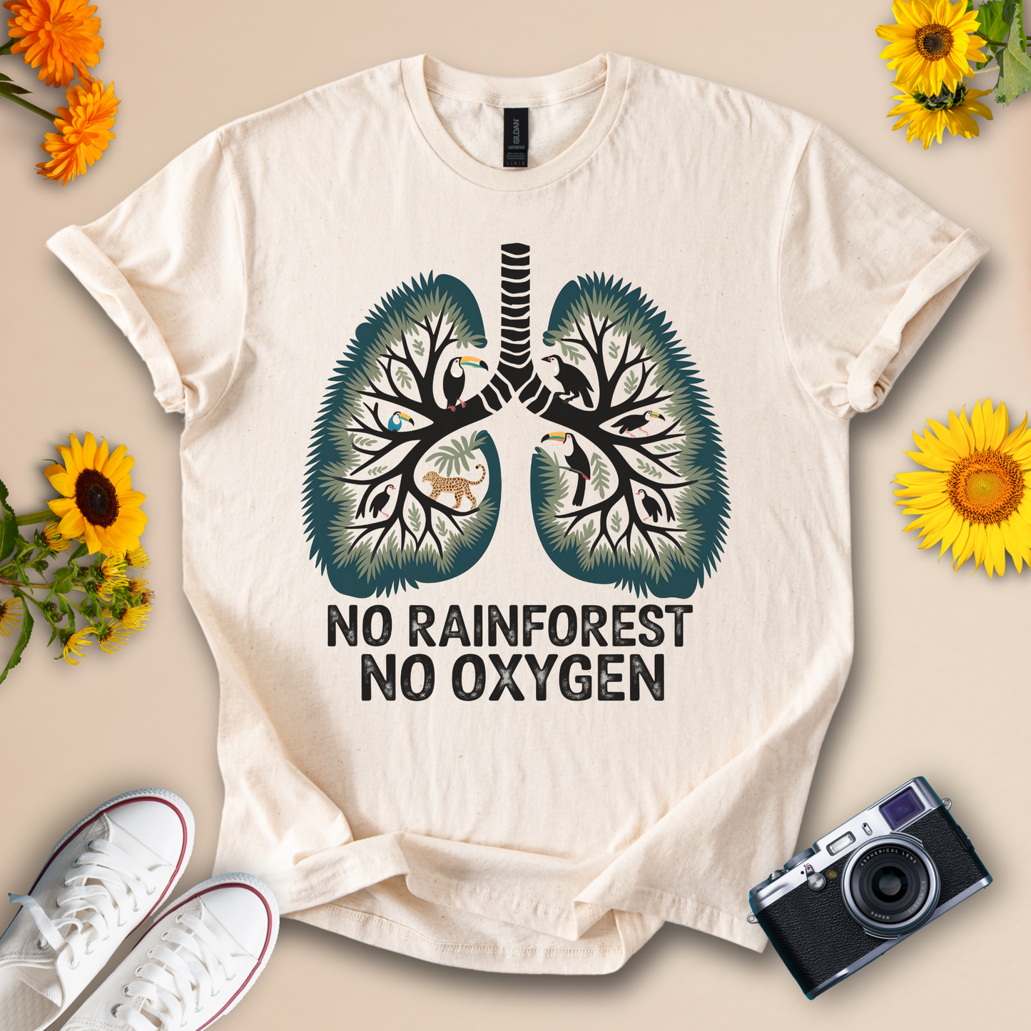 No Rainforest No Oxygen Nature Tee