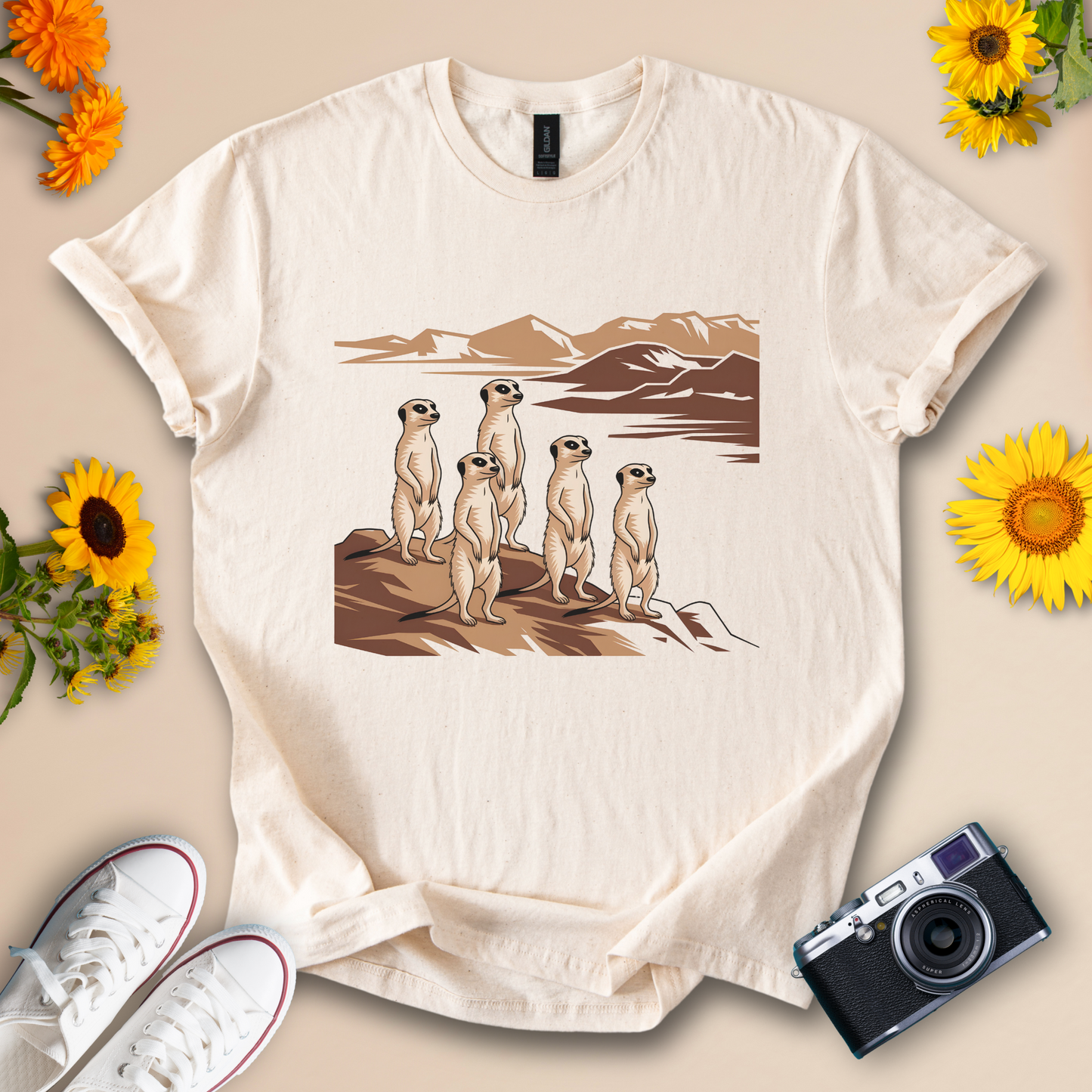 Funny Meerkat T-Shirt – Desert Wildlife Animal Tee for Safari and Nature Lover