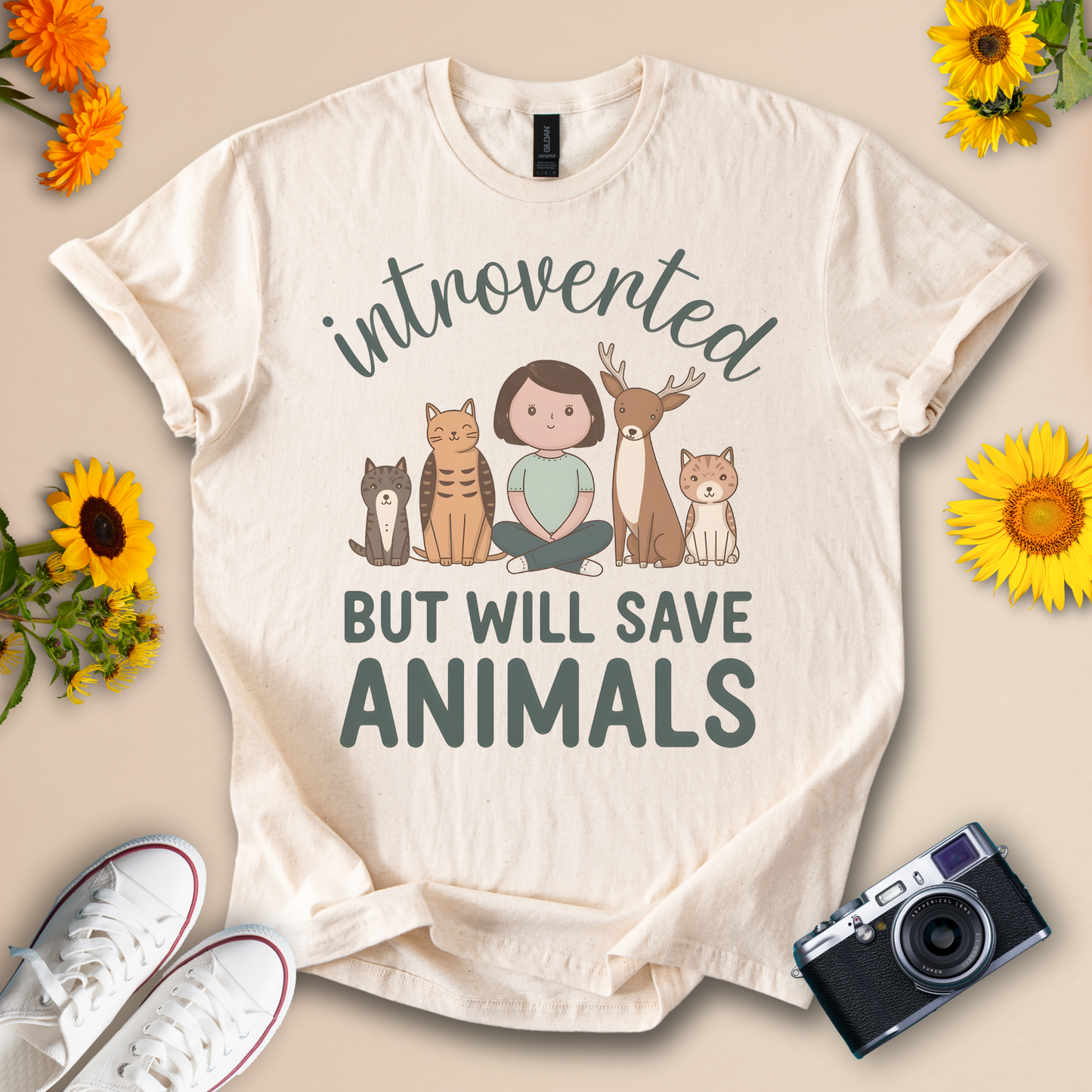 Introverted Animal Lover Tee