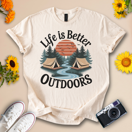 Life Is Better Outdoors T-Shirt – Camping Tee