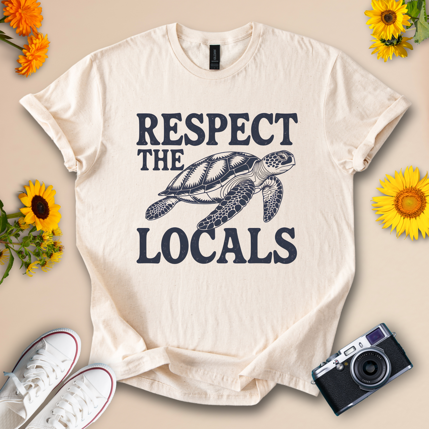 Respect the Locals Nature Tee – Turtle Shirt