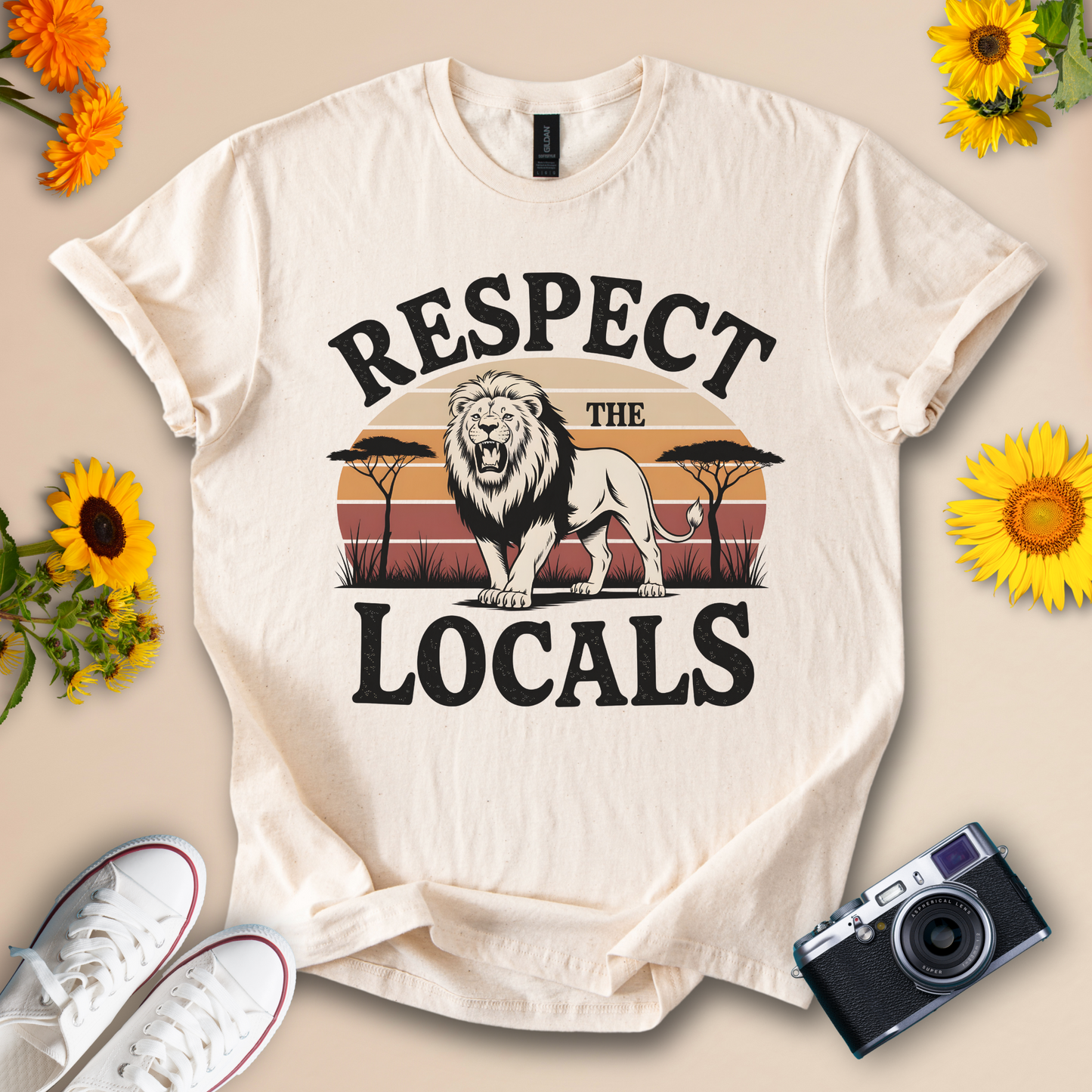 Respect the Locals Tee – Safari Style Graphic Shirt