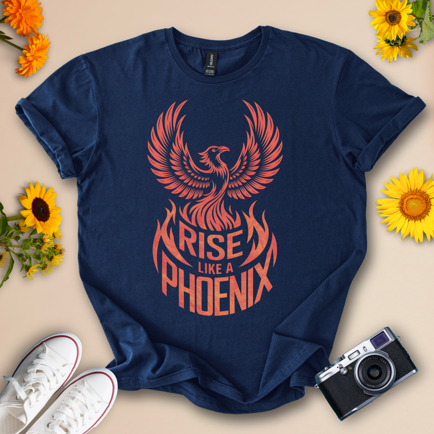 Rise Like a Phoenix - Inspirational Graphic Tee
