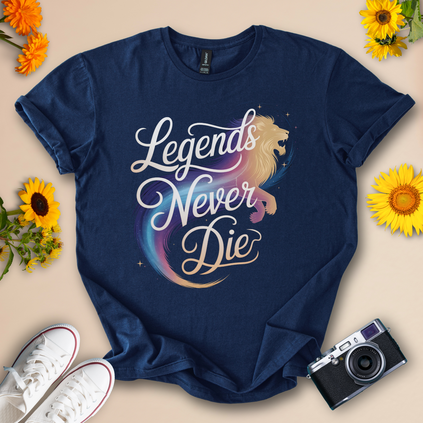 Legends Never Die - Inspirational Graphic Tee