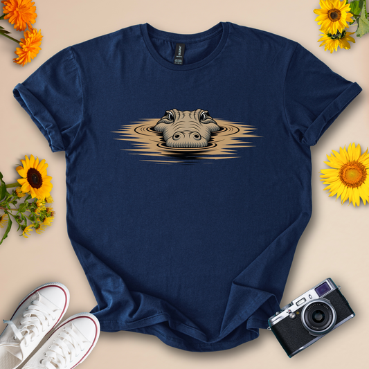 Charming Crocodile In River Tee