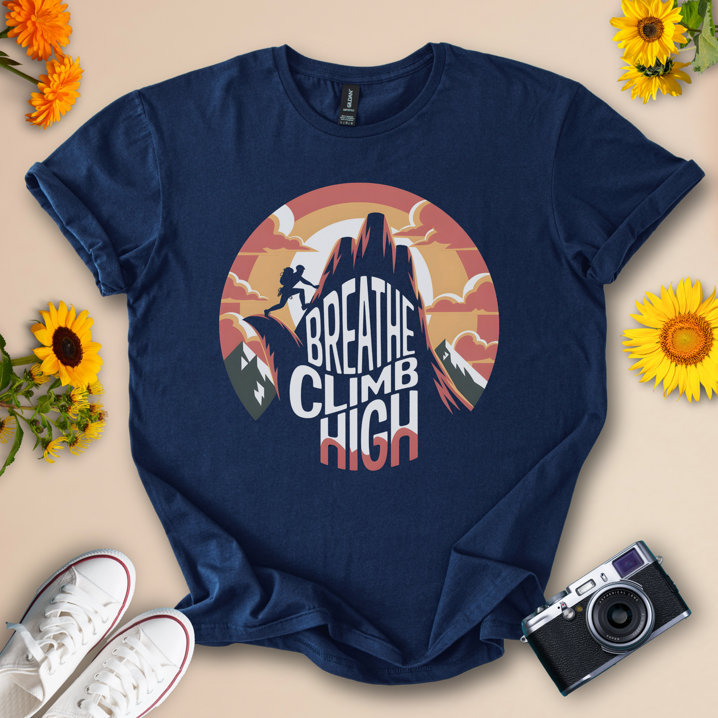 Breathe Climb High Adventure - Outdoor Enthusiasts Tee