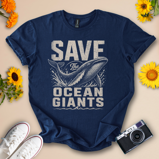 Save the Ocean Giants 🐋 - Wildserve - Inspirational Wildlife Tees