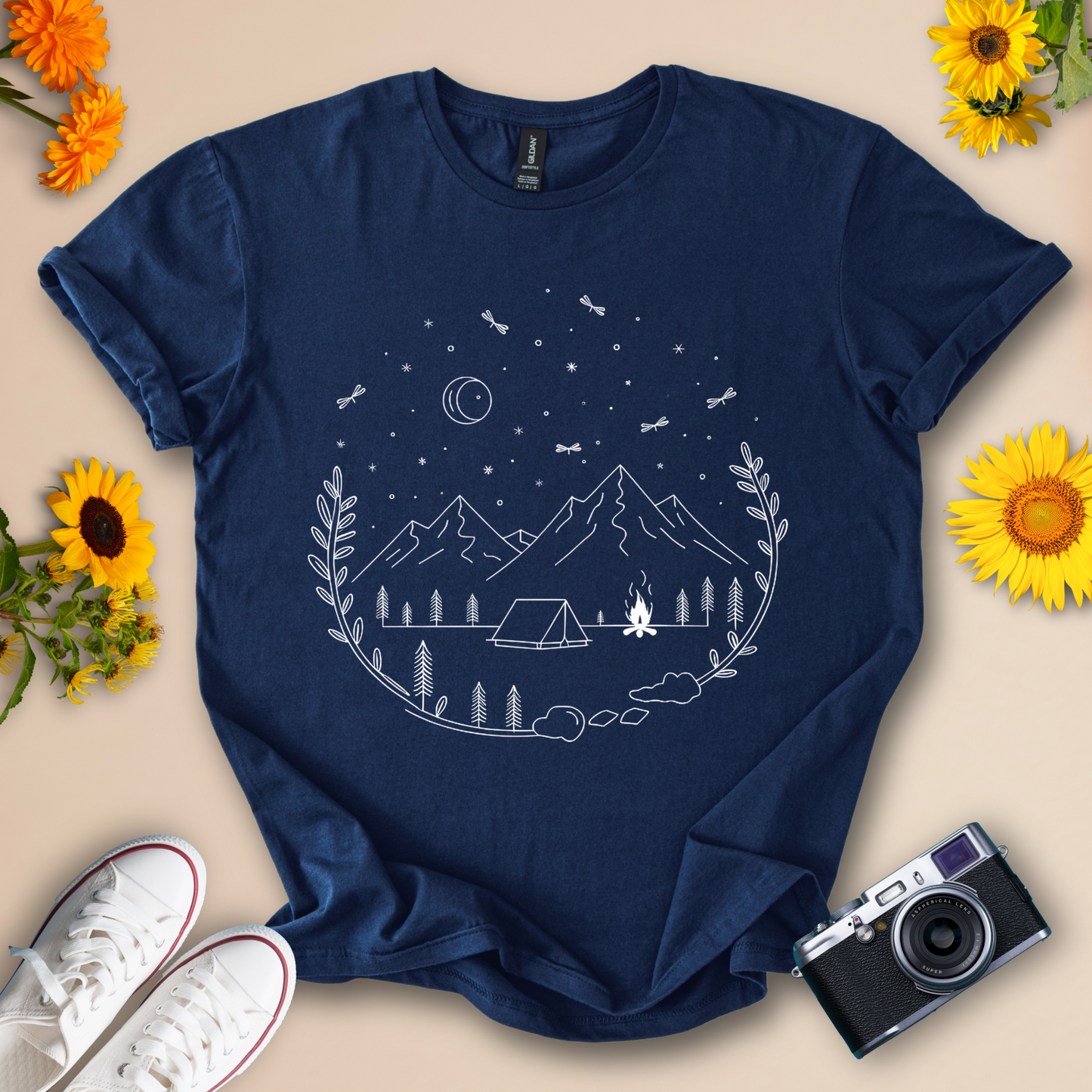Adventure Awaits Camping Tee